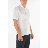 Camasi casual Short-Sleeved Linen Saharan Shirt Barbati