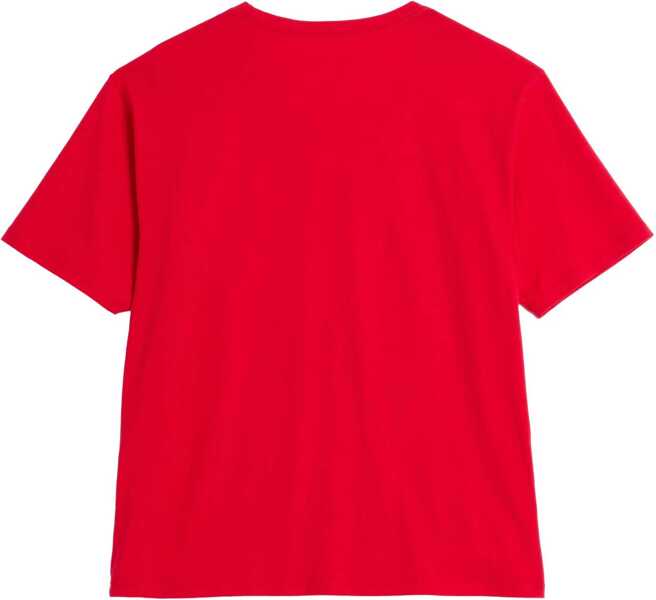 Tricouri Valentino Garavani Cotton T-Shirt With Chez Valentino Print RED Barbati (BM 18110296) 2