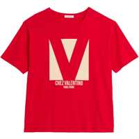 Tricouri Cotton T-Shirt With "Chez Valentino" Print Barbati
