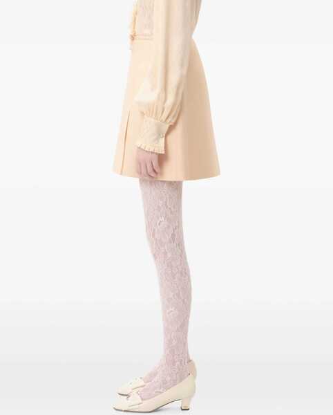 Fuste casual Valentino Garavani Crepe Couture Short Skirt IVORY Femei (BM 18110299) 4