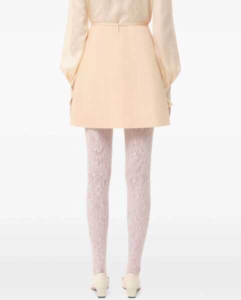 Fuste casual Valentino Garavani Crepe Couture Short Skirt IVORY Femei (BM 18110299) 5