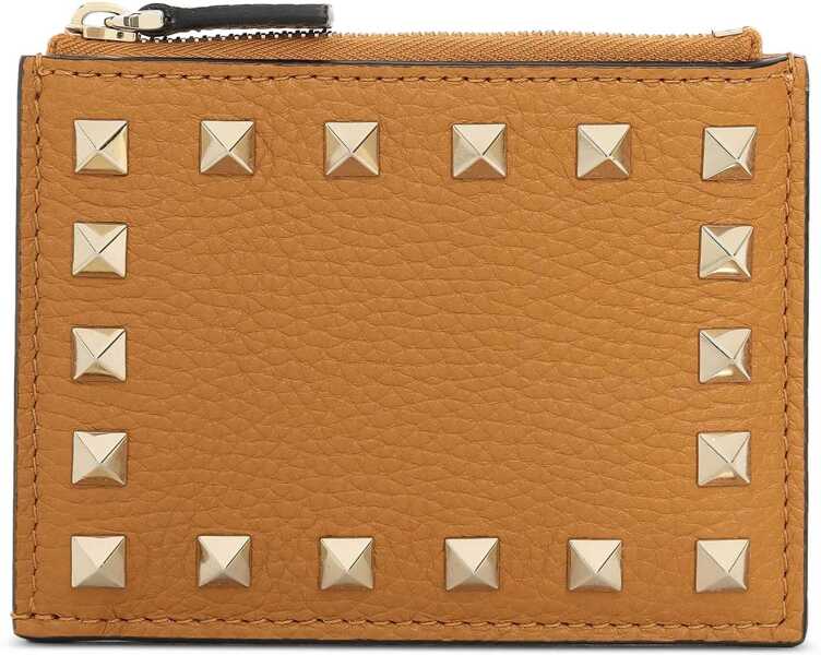 Portofele Valentino Garavani Rockstud Wallet ORANGE Femei (BM 18110323) 1