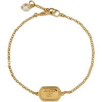 Bijuterii Valentino Garavani Dama - Bratari Valentino Garavani Metal, Enamel, Crystal And Swarovski Pearl Ovalette Bracelet GOLD Femei (BM 18110332) - B-mall.ro