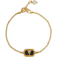 Bratari Metal, Enamel, Crystal And Swarovski® Pearl "Ovalette" Bracelet Femei