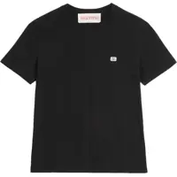 Tricouri Cotton T-Shirt With "Vlogo" Patch Barbati