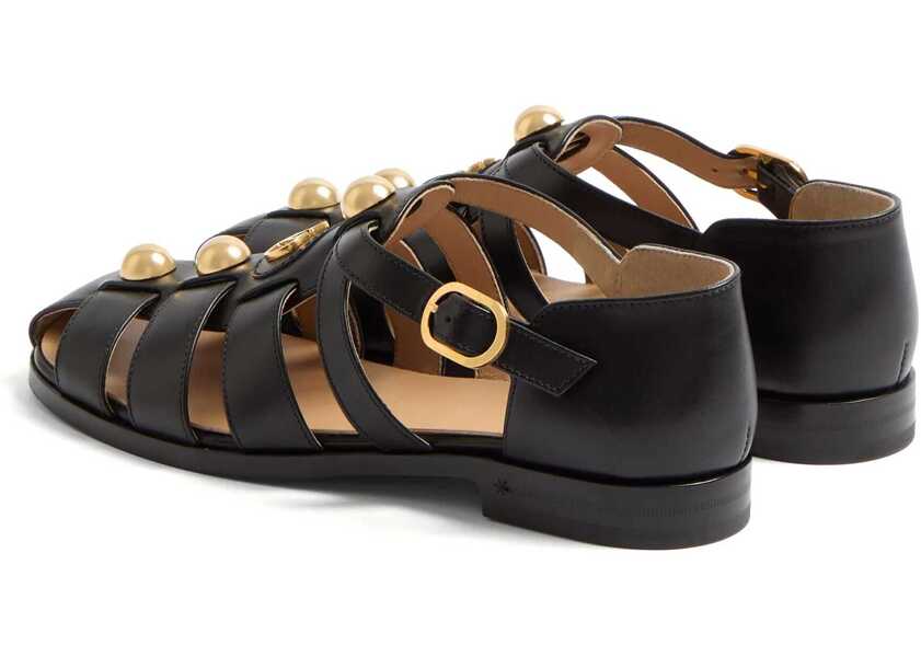 Sandale Valentino Garavani Sandal Fisherman Vlogo Signature BLACK Femei (BM 18110368) 3