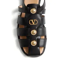 Sandale Valentino Garavani Dama - Sandale Valentino Garavani Sandal Fisherman Vlogo Signature BLACK Femei (BM 18110368) - B-mall.ro
