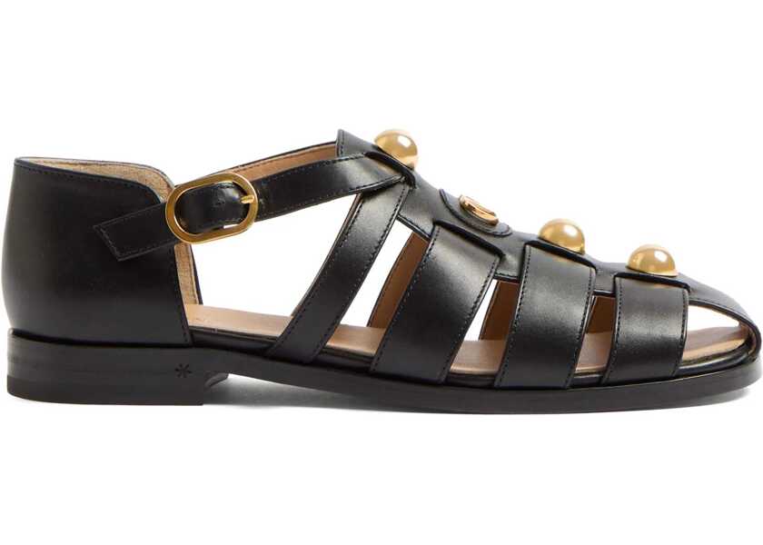 Sandale Valentino Garavani Sandal Fisherman Vlogo Signature BLACK Femei (BM 18110368) 1