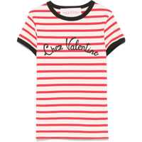 Tricouri Striped Cotton Jersey T-Shirt Femei