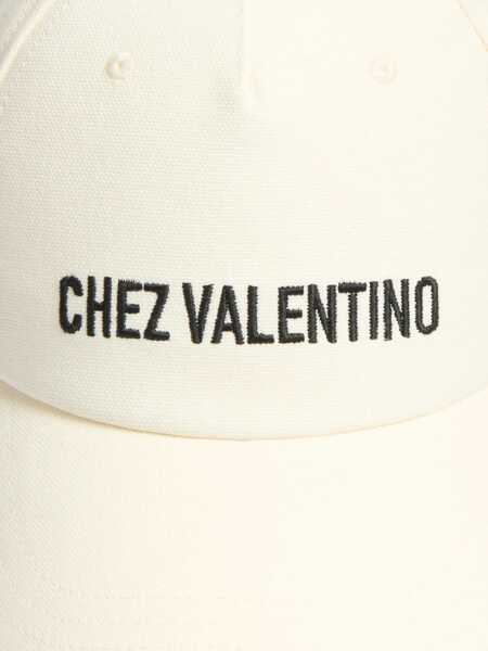 Sepci Valentino Garavani Baseball Cap With Embroidery IVORY Femei (BM 18110386) 4