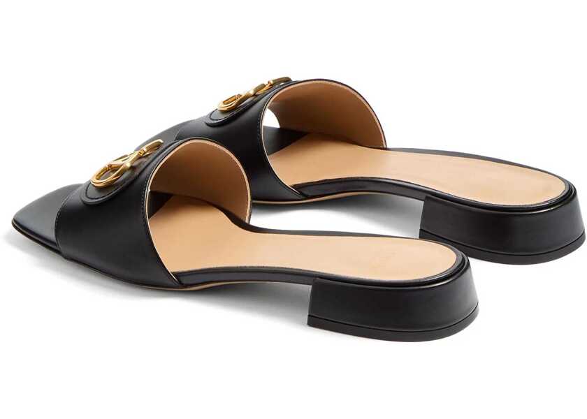 Sandale Valentino Garavani Vlogo Signature Sandal BLACK Femei (BM 18110392) 3