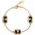 Valentino Garavani Metal, Enamel, Crystal And Swarovski® Pearl "Ovalette" Bracelet GOLD