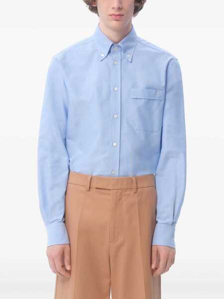 Camasi casual Valentino Garavani Vlogo Signature Shirt BABY BLUE Barbati (BM 18110431) 3