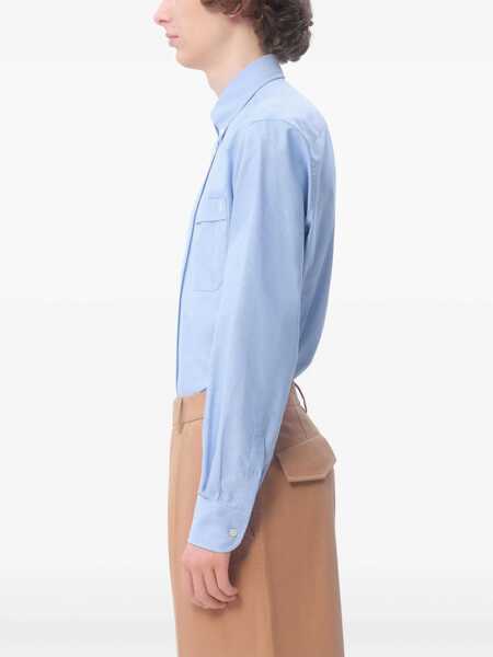 Camasi casual Valentino Garavani Vlogo Signature Shirt BABY BLUE Barbati (BM 18110431) 4