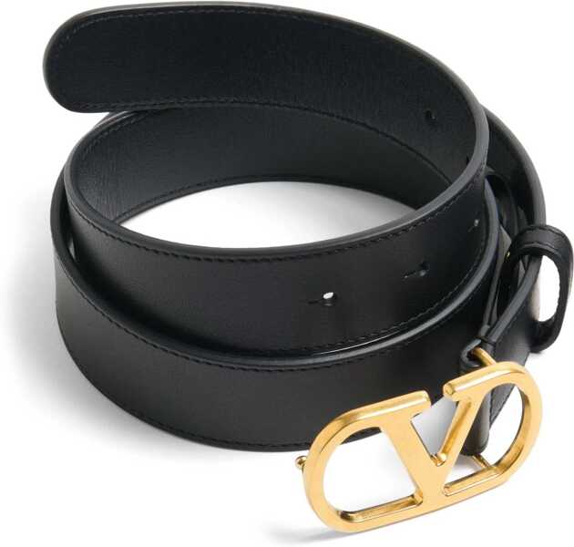 Curele Valentino Garavani Vlogo Signature Belt BLACK Femei (BM 18110440) 2