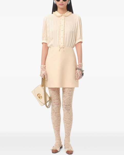 Rochii casual Valentino Garavani Crepe Couture Short Dress IVORY Femei (BM 18110455) 2