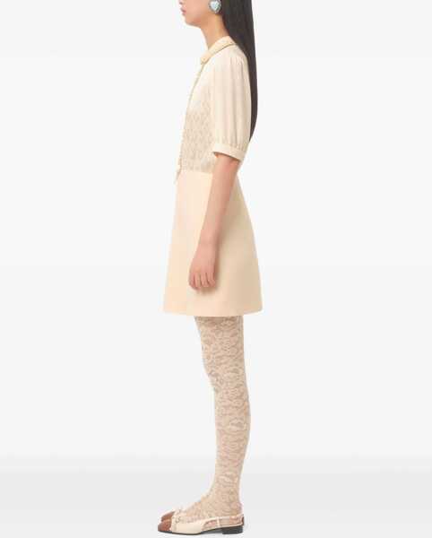 Rochii casual Valentino Garavani Crepe Couture Short Dress IVORY Femei (BM 18110455) 4