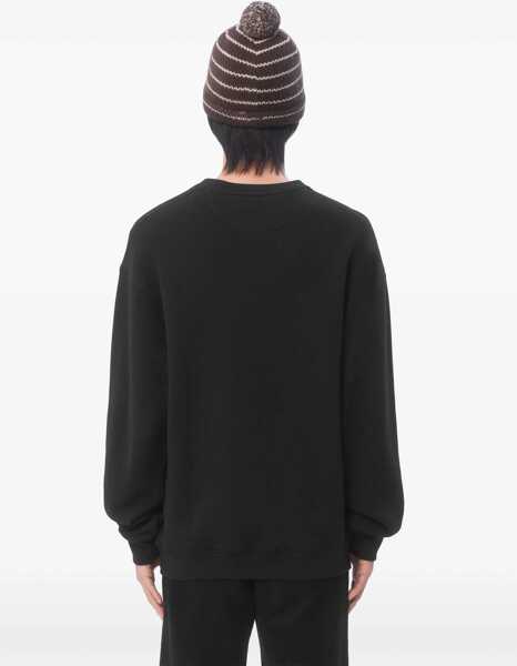 Bluze de trening Valentino Garavani Cotton Crewneck Sweatshirt With Chez Valentino Patch BLACK Barbati (BM 18110458) 4