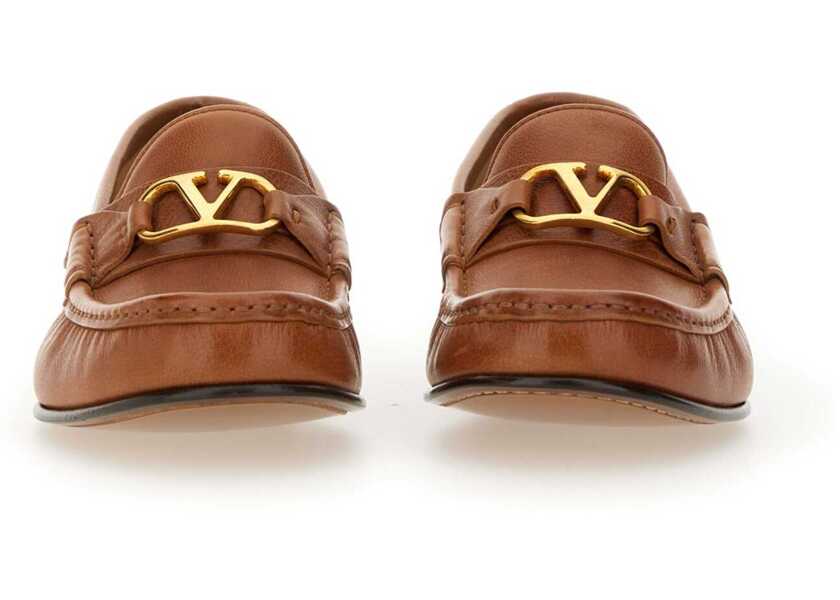Mocasini Valentino Garavani Moccasin Vlogo Signature BROWN Femei (BM 18110470) 4
