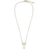 Coliere Metal "Ovalette" Necklace With Swarovski® Pearl Femei