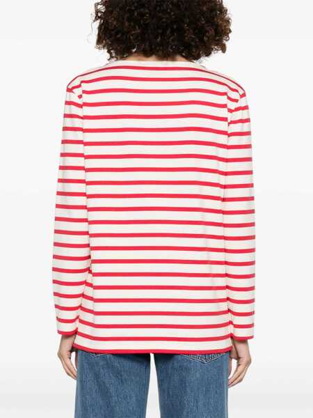 Tricouri Valentino Garavani Cotton Long Sleeve T-Shirt With Print RED Femei (BM 18110536) 4