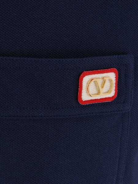 Tricouri Polo Valentino Garavani Polo Shirt With Vlogo Patch BLUE Barbati (BM 18110551) 4