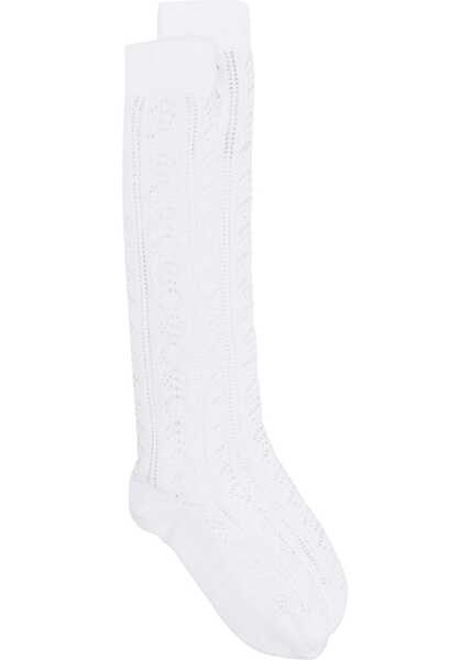Sosete Valentino Garavani Perforated Cotton Socks With Vlogo WHITE Femei (BM 18110557) 1