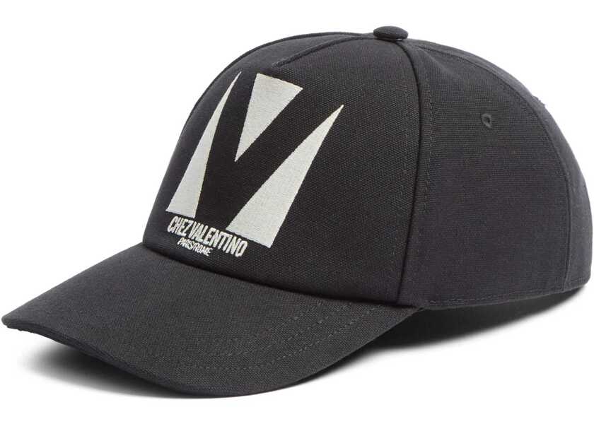 Sepci Valentino Garavani Chez Valentino Embroidered Baseball Cap BLACK Barbati (BM 18110566) 1