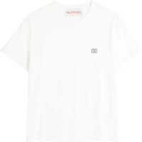 Tricouri Cotton T-Shirt With "Vlogo" Patch Barbati
