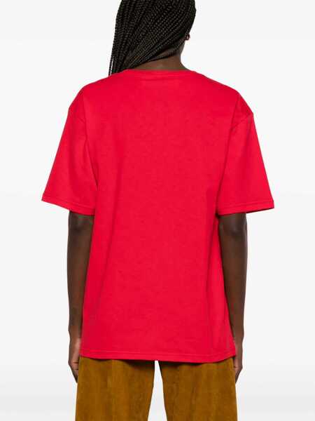 Tricouri Valentino Garavani Chez Valentino Print T-Shirt RED Femei (BM 18110593) 4