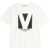 Valentino Garavani Cotton T-Shirt With "Chez Valentino" Print WHITE