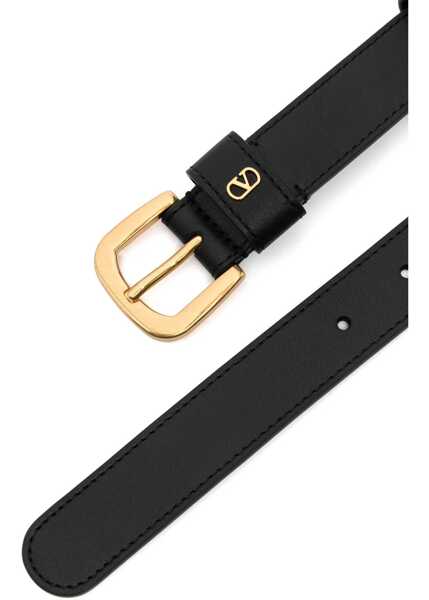 Curele Valentino Garavani Vlogo Signature Belt BLACK Femei (BM 18110599) 2