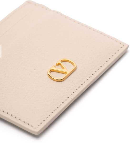 Portofele Valentino Garavani Vlogo Signature Card Holder IVORY Femei (BM 18110602) 3