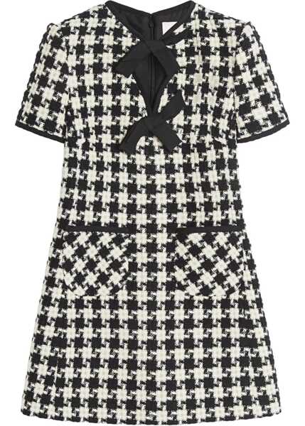 Rochii casual Valentino Garavani Embroidered Damier Light Tweed Short Dress MULTICOLOUR Femei (BM 18110629) 1