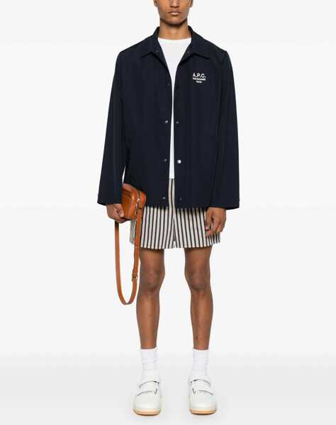 Jachete A.P.C. Blouson Regis BLUE Barbati (BM 18110686) 2