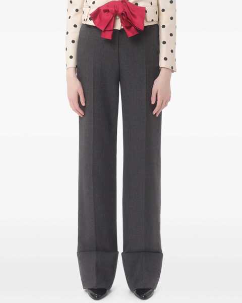 Pantaloni casual Valentino Garavani Virgin Wool Pants GREY Femei (BM 18110725) 3