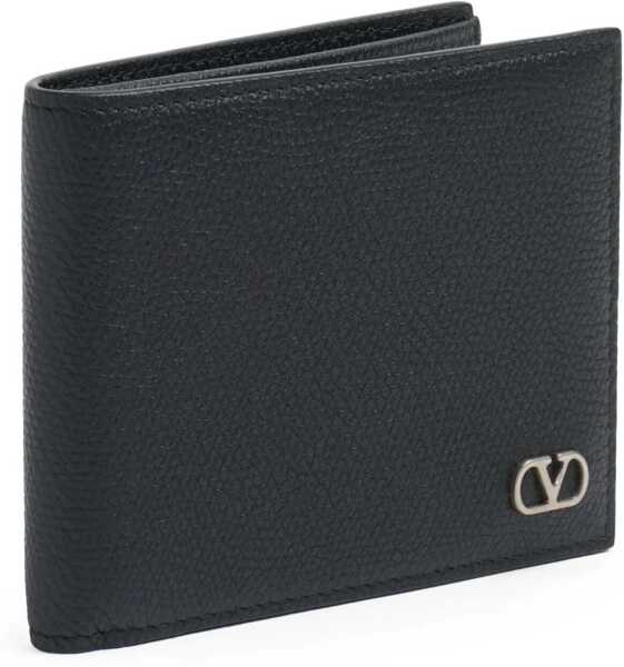 Portofele Valentino Garavani Leather Wallet BLACK Barbati (BM 18110758) 3