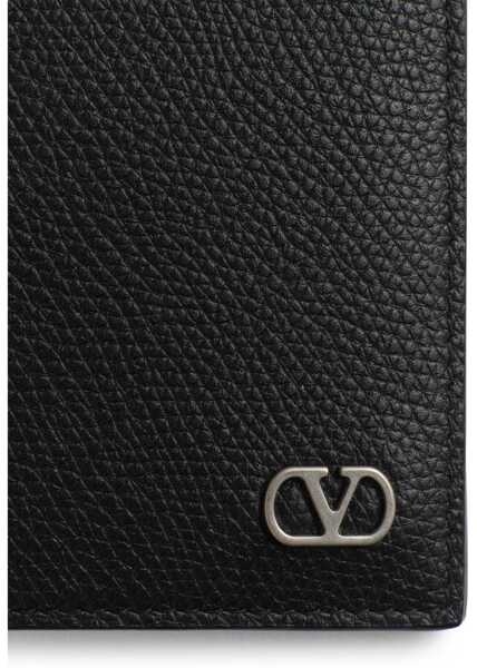Portofele Valentino Garavani Leather Wallet BLACK Barbati (BM 18110758) 4