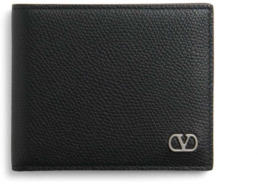 Portofele Valentino Garavani Leather Wallet BLACK Barbati (BM 18110758) 1
