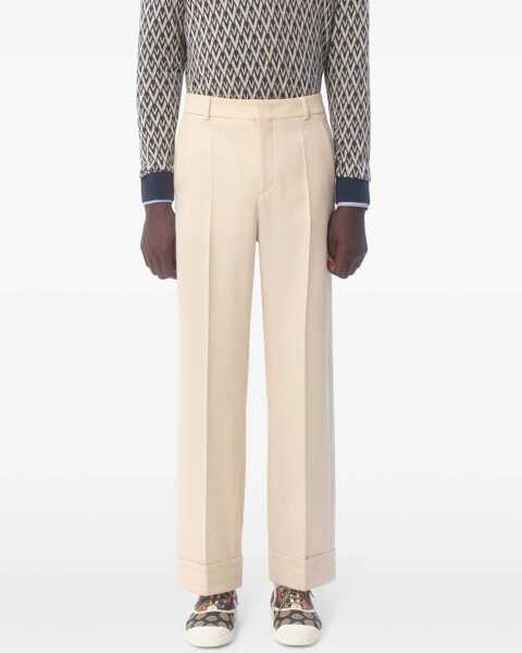 Pantaloni casual Valentino Garavani Wool Pants BEIGE Barbati (BM 18110776) 3