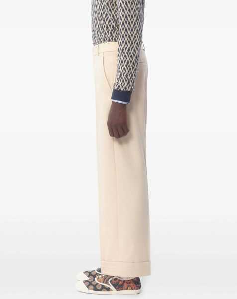 Pantaloni casual Valentino Garavani Wool Pants BEIGE Barbati (BM 18110776) 4