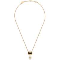 Coliere Metal "Ovalette" Necklace With Enamel, Crystal And Swarovski® Pearl Femei