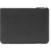 Genti de mana Valentino Garavani pentru Barbati - Genti de mana Valentino Garavani Signature Vlogo Pouch In Garnet Calfskin BLACK Barbati (BM 18110809) - B-mall.ro