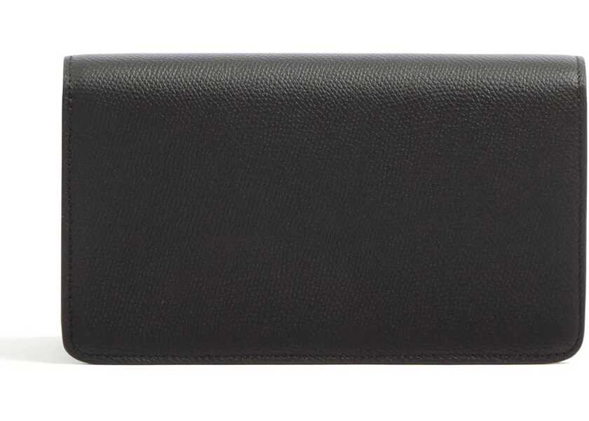 Portofele Valentino Garavani Vlogo Signature Shoulder Strap Wallet BLACK Femei (BM 18110860) 4