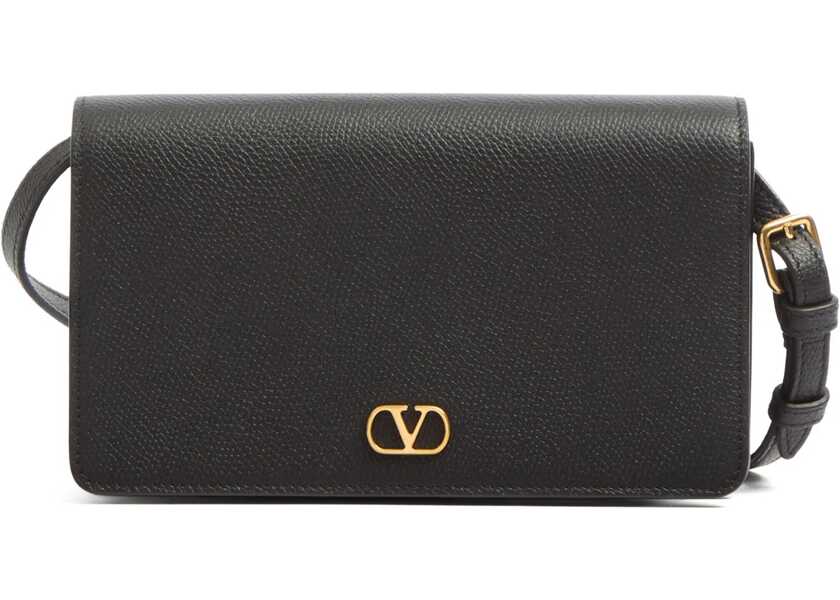 Portofele Valentino Garavani Vlogo Signature Shoulder Strap Wallet BLACK Femei (BM 18110860) 1