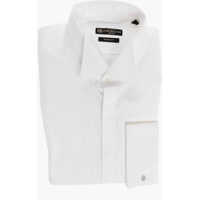Camasi elegante Wing-Tip Cotton Shirt With Hidden Buttoning Barbati