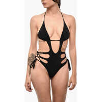 Costume de baie intregi Solid Color One Piece Swimsuit With Cut-Out Details Femei