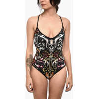 Costume de baie intregi Open Back Printed One Piece Swimsuit Femei