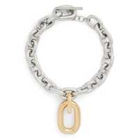 Bijuterii Silver-Colored Necklace With Pendant And Engraved Logo In Brass Woman Femei
