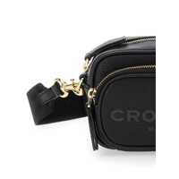Genti de umar Marc Jacobs Dama - Genti de umar Marc Jacobs The Crossbody Black Shoulder Bag With Logo Embossed On The Front In Hammered Leather Woman Black Femei (BM 18111753) - B-mall.ro